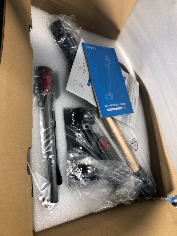 Photo 1 of **DAMAGED BOX-NEW PRODUCT**Laresar Cordless Vacuum Cleaner, 550W/45Kpa Stick Vacuum Cleaner with Touch Screen, Up to 60Mins Runtime, Anti-Tangle Vacuum Cleaner with Charging Station for Carpet, Hard Floor, Pet Hair[2024 Latest]