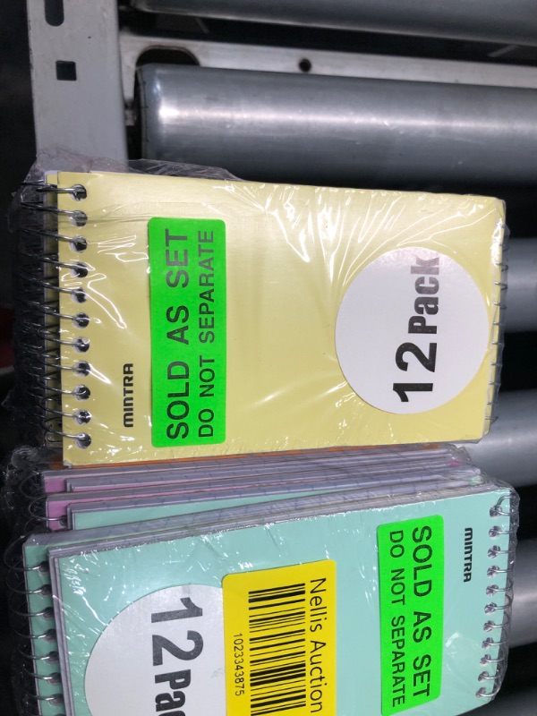 Photo 2 of ** Bundle of 2 **
Mintra Office Small Spiral Notebooks (3x5 Top Spiral 12pk, Pastel) 3x5 Top Spiral 12pk Pastel