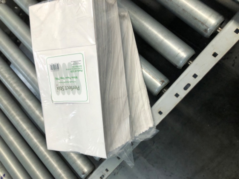 Photo 1 of ** Bundle of 2 **
Perfect Stix 4lb Kraft White Paper Bags - Pack of 125ct (Kraft White Bag 4-125) 4lb-Pack of 125ct