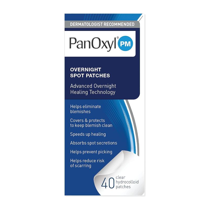 Photo 1 of (80 COUNT) PanOxyl PM Overnight Spot Patches, Advanced Hydrocolloid Healing Technology, Fragrance Free, 