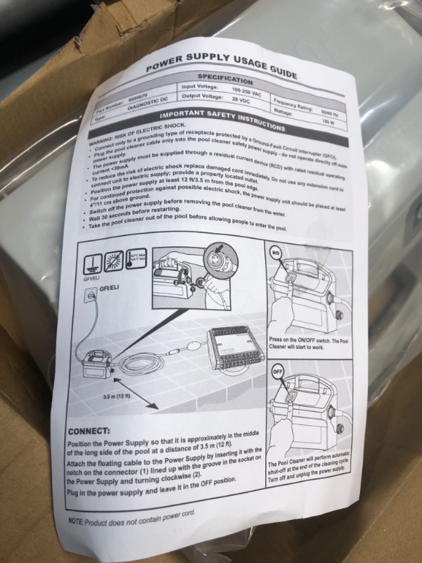 Photo 3 of 9995670-US-ASSY Basic Power Supply Replacement Fits for Dolphin 3001, Advantage (Old) & Plus, Commander, Saturn (Old), Deluxe 3, Dolphin Pro, DX5, Heavy Duty, Nautilus (Old)