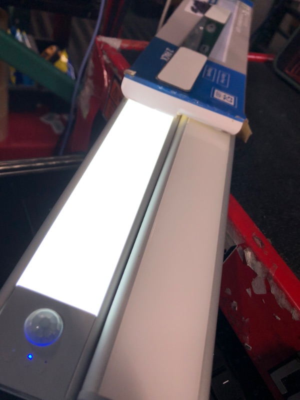 Photo 2 of *one tested- other may be dead**BLS LED Closet Lights, 52LED Motion Sensor Light Indoor, Under Cabinet Lights Rechargeable USB-C Under Cabinet Lighting, 1500mah Battery Operated Lights Wireless Magnetic Light for Kitchen Night Stair
