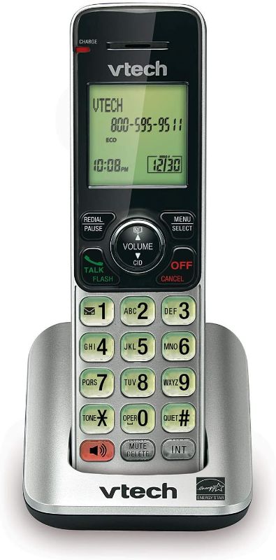 Photo 1 of VTech CS6609 Cordless Accessory Handset - Requires a compatible phone system purchased separately (VTech CS6619, CS6629, CS6648, or CS6649),Silver/black
