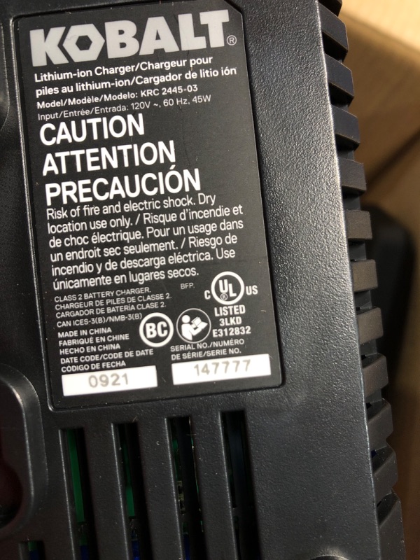 Photo 3 of **MISSING PARTS**Kobalt KCS 1224A-03 24-Volt 12-in Brushless Cordless Electric Chainsaw 4 Ah (Battery & Charger Included)