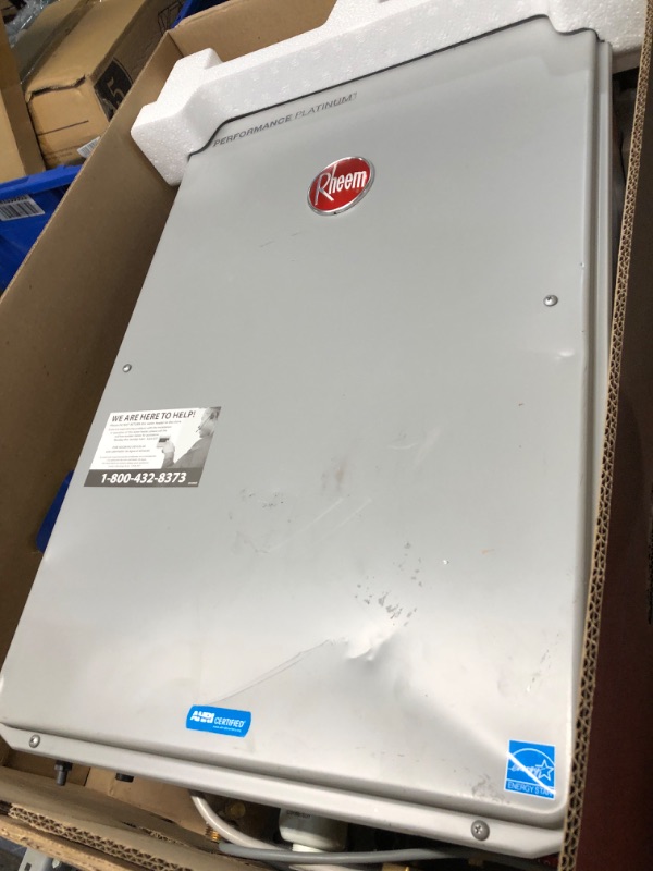 Photo 4 of **SCRATCHED, BENT, UNTESTED. SEE PICTURES**
Performance Platinum 9.5 GPM Natural Gas Super High Efficiency Indoor Smart Tankless Water Heater