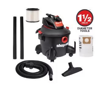 Photo 1 of (missing hose)(see images)Shop-Vac 6-Gallons 3.5-HP Corded Wet/Dry Shop Vacuum with Accessories Included
