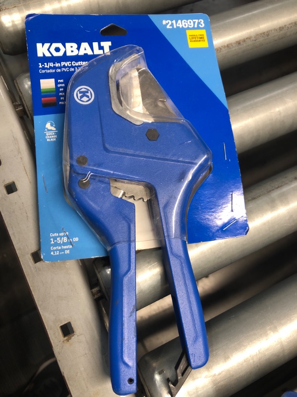 Photo 2 of **BROKEN-PARTSONLY-NON-REFUNDABLE***Kobalt 1-1/4-in PVC Cutter Rubber in Blue | 58704