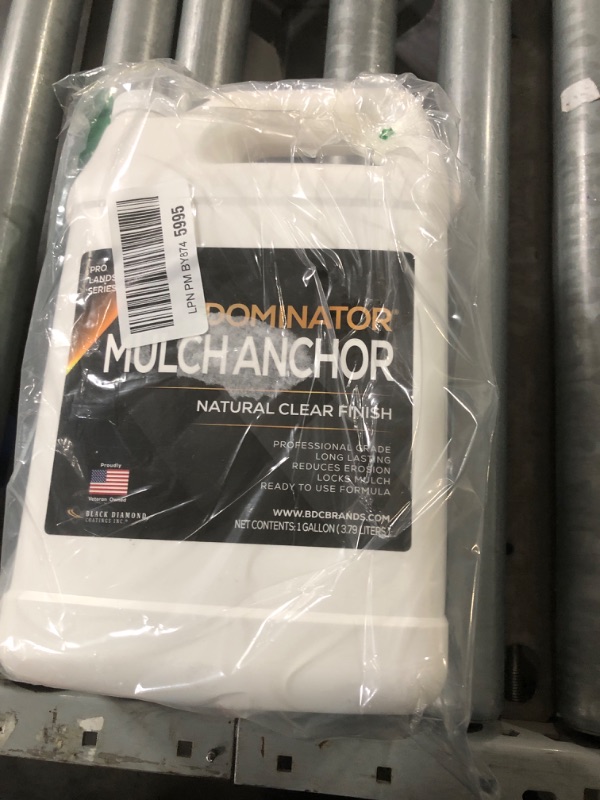 Photo 3 of Dominator Mulch Anchor 1 Gallon - Mulch Lock and Pea Gravel Stabilizer, Ready to Use Spray, Lasts up to 2 Years, Fast-Dry, Non-Toxic, Strong Mulch Glue for Landscapes