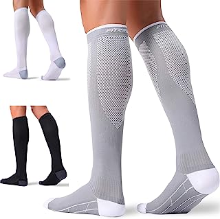 Photo 1 of FITRELL 3 Pairs Compression Socks for Women and Men 20-30mmHg-Circulation Support Socks - L/XL
