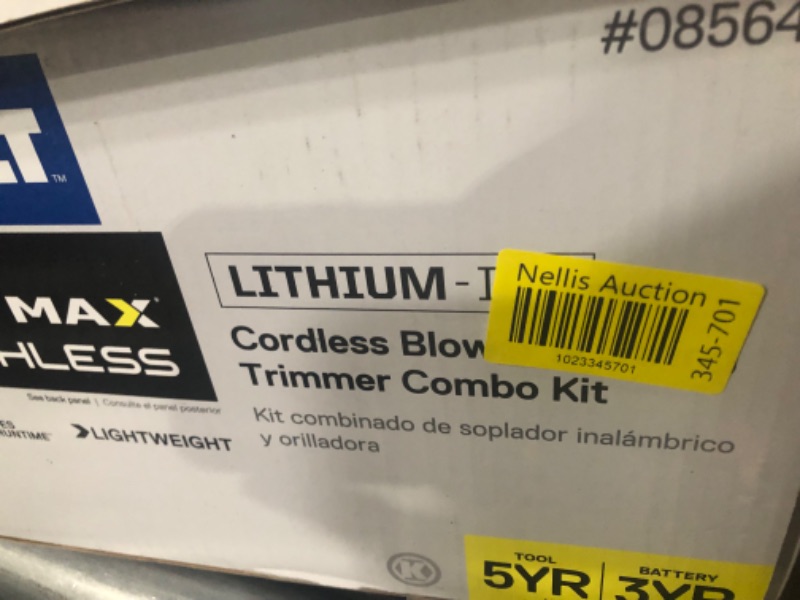 Photo 2 of **USED* PARTS ONLY* Issue with units Doesnt Power On*Kobalt | 24V Max Cordless Leaf Blower and String Trimmer Kit with 24-Volt Battery and Charger Included, 410 Cfm | Rona
