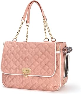 Photo 1 of *MINOR CUT*
Fashion Pet Carrier Dogs Cat Small Animals Purse Bag, Leather Pet Carriers Dog Puppy Kitten Tote Travel Handbag TSA Airline-Approved (Pink)
