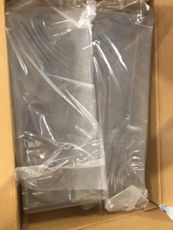 Photo 2 of **USED READ NOTES**2 x 240356402 Refrigerator Upper Door Shelf Clear Bin by AMI, Compatible with Frigidaire, 15.38in(L)×6.69in(W)×5.0in(H), Replaces 240356401 240356402 AP2549958 PS430122
