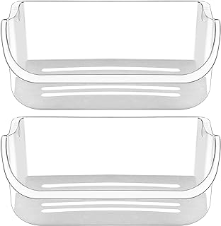 Photo 1 of **USED READ NOTES**2 x 240356402 Refrigerator Upper Door Shelf Clear Bin by AMI, Compatible with Frigidaire, 15.38in(L)×6.69in(W)×5.0in(H), Replaces 240356401 240356402 AP2549958 PS430122
