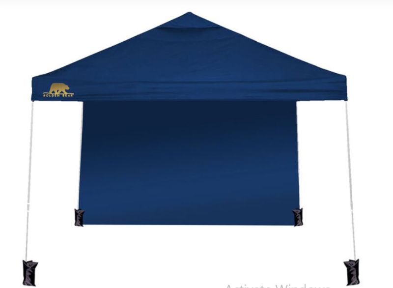 Photo 1 of **NONREFUNDABLE**FOR PARTS OR REPIR**SEE NOTES**
Golden Bear Newport 10'x10' Straight-Leg Canopy with Wall
