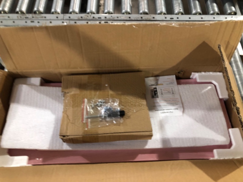 Photo 1 of clamp on Desk Extender, Foldable Keyboard and Mouse Tray for Office Desk Extension, Ergonomic Desktop Stand for Typing and Mouse Operation 25.6 inches x 9.8 inches Pink wood