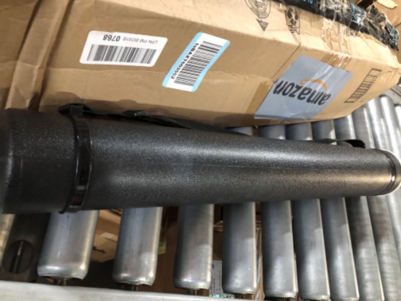 Photo 1 of 1PC Extendable Poster Tube Expand from 17” to 27” with Shoulder Strap, Black Portable Poster Document Storage Tube for Artworks, Blueprints, Drafting and Scrolls
