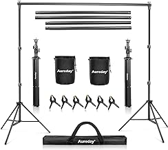 Photo 1 of **PARTS ONLY NON REFUNDABLE**READ NOTES**
Aureday Backdrop Stand, 10x7Ft Adjustable Photo Backdrop Stand Kit with 
