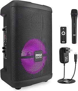 Photo 1 of (READ FULL POST) Pyle Portable Bluetooth PA Speaker-240W 8” Rechargeable Indoor/Outdoor BT Karaoke Audio System
