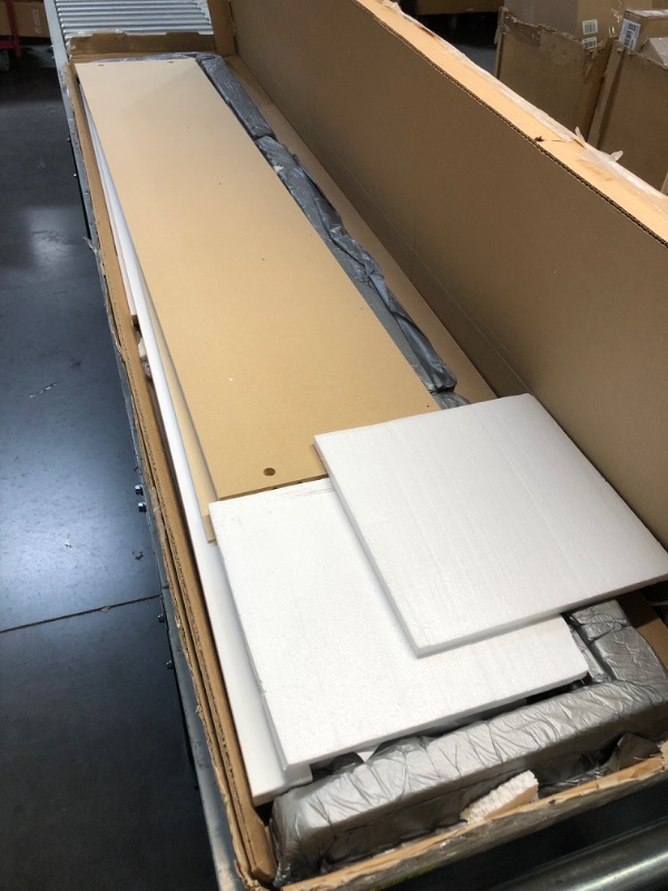 Photo 1 of (NON-REFUNDABLE) White King Flat Panel Headboard (KING) 
