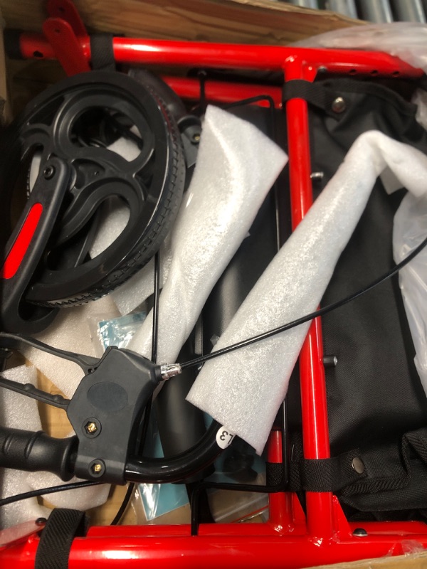 Photo 1 of ***(MISSING PARTS/ SEE NOTES) ***
Upright Rollator Walker, Stand Up Rollator Walker with Shock Absorber
