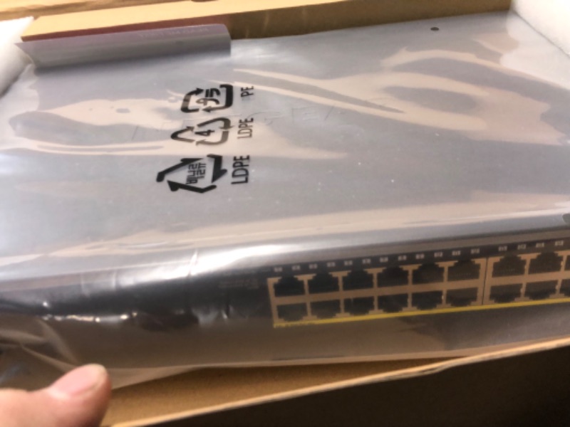 Photo 4 of NETGEAR 24-Port Gigabit Ethernet Unmanaged Switch (GS324) - Desktop, Wall, or Rackmount, Silent Operation 24 port