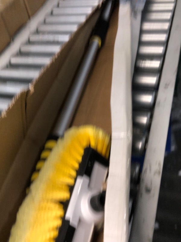 Photo 1 of Buyplus 5-12 Foot (20 ft Reach) Car Wash Brush with 12-Inch Soft Bristle, On/Off Switch Telescopic Car Truck Boat Washing Brush with Hose 
