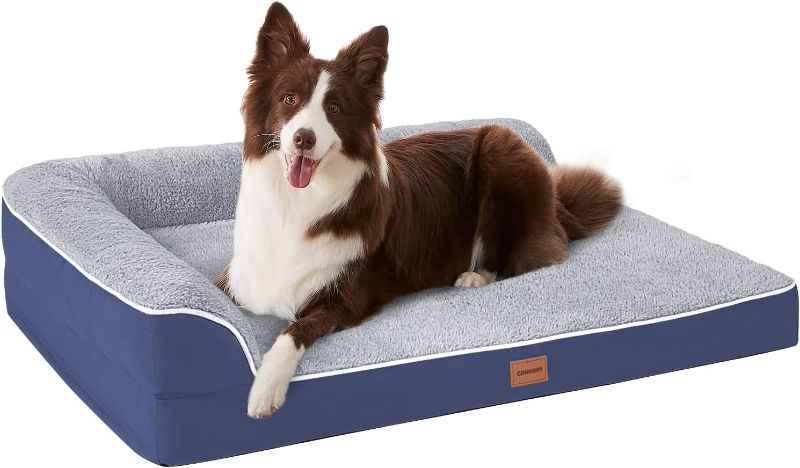 Photo 1 of ***USED - NO PACKAGING***
Dog Beds for Large Dogs, Orthopedic Dog Bed Eggs Foam with Removable Washable Cover Waterproof Lining and Nonskid Bottom for Large/Medium/Small Pets, 40 Inch by 32 Inch