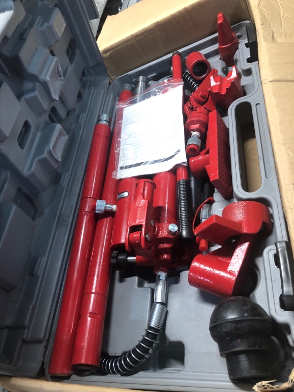 Photo 3 of 10 Ton Porta Power Hydraulic Floor Jack Ram Automotive Car Autobody Frame Repair Power Tool Loadhandler Truck Bed Unloader Farm and Hydraulic Equipment Construction with Case