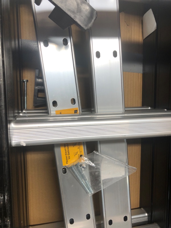 Photo 3 of ***USED - LIKELY MISSING PARTS - UNABLE TO VERIFY FUNCITONALITY***
Bryner Folding Step Ladder, 19.6ft, 7 in 1 Multi-Purpose Folding Adjustable Telescoping Aluminium Extension Ladders, 330lbs