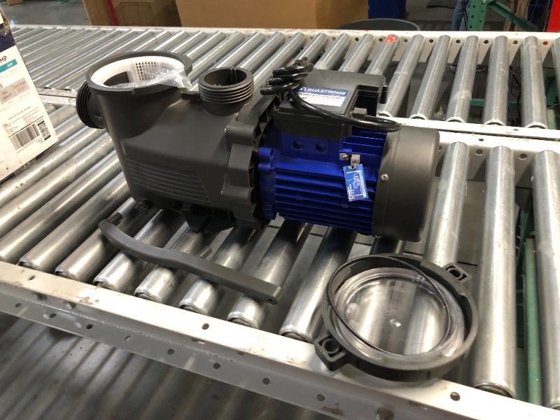 Photo 1 of ***USED - LIKELY MISSING PARTS - UNABLE TO VERIFY FUNCITONALITY***
AQUASTRONG 2 HP In/Above Ground Pool Pump with Timer, 220V, 8917GPH, High Flow, Powerful Self Primming Swimming Pool Pump