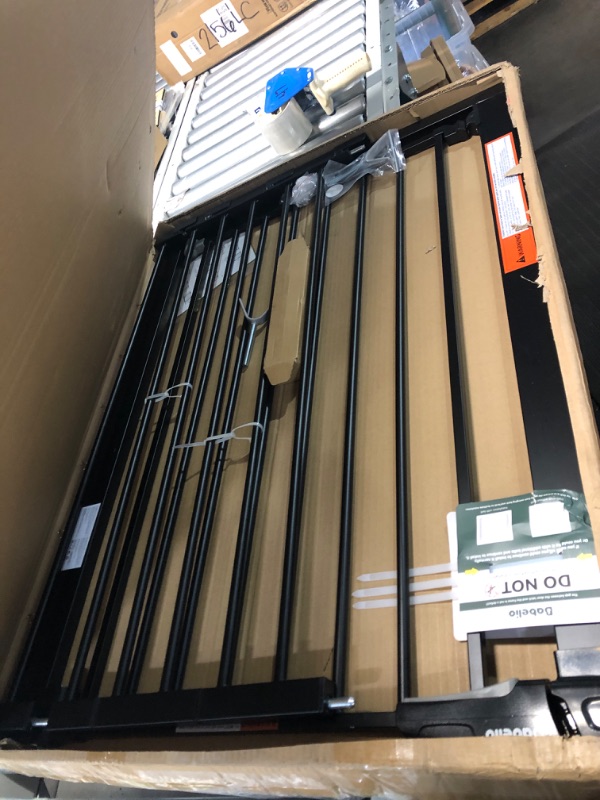 Photo 1 of BABELIO 36 Inch Tall Metal Baby Gate, 29-48" Auto Close Pressure Mounted Dog Gate for Stairs