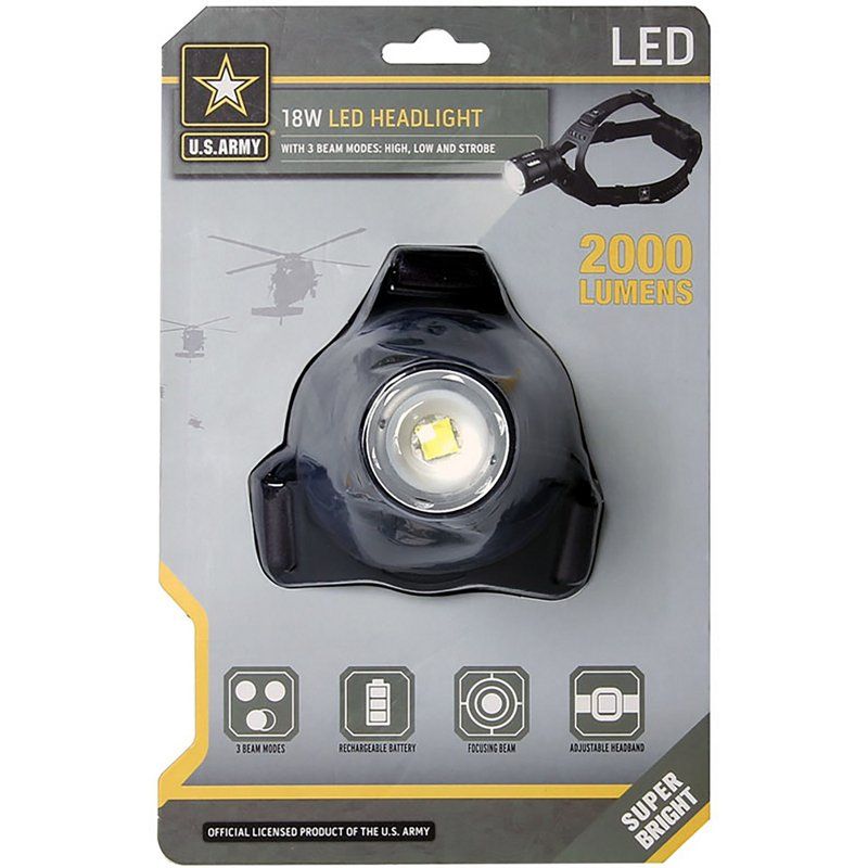 Photo 1 of *NONREFUNDABLE BUNDLE* U.S. Army 6 Watt LED Headlamp Black - Impulse Items at Academy Sports 2 PACK
