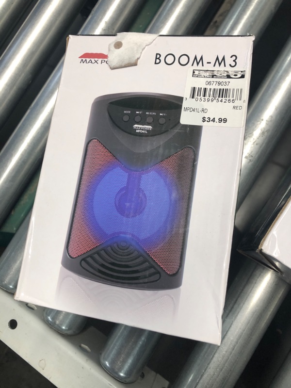 Photo 2 of MPD41L BOOM-M3 4? Portable Speaker Built in Bluetooth
