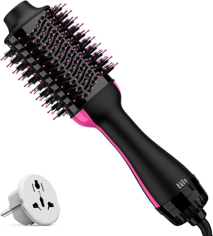 Photo 1 of Plus 2.0 Dual Voltage Hair Dryer Brush for European Travel