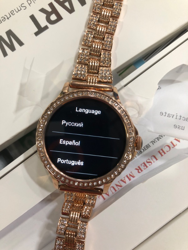 Photo 2 of (tested)(functional) Smart Watches for Women (Answer/Make Call) with Diamonds, 1.3”HD Screen Bluetooth Smartwatch 