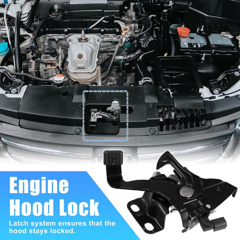 Photo 1 of  AUTOHAUX 74120-TBA-A01 Car Engine Hood Latch Lock for Honda Civic EX/EX-L/EX-T/LX/Si/Sport/Sport Touring/Touring 