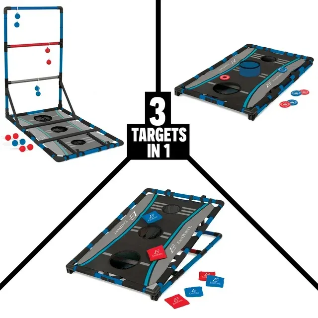 Photo 1 of EastPoint Sports 3-in-1 Tailgate Game Set - Cornhole, Ladderball, Washer Toss
