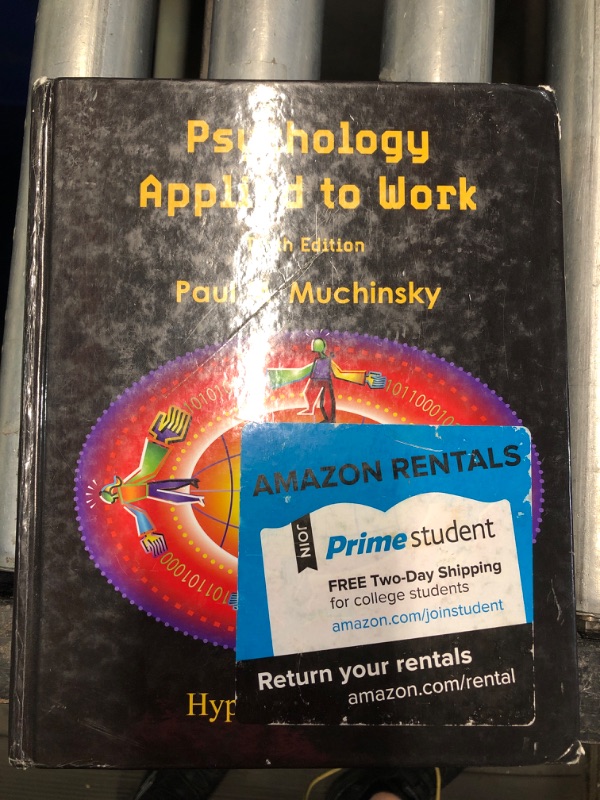 Photo 2 of (READ FULL POST) Psychology Applied to Work Hardcover – January 1, 2011
