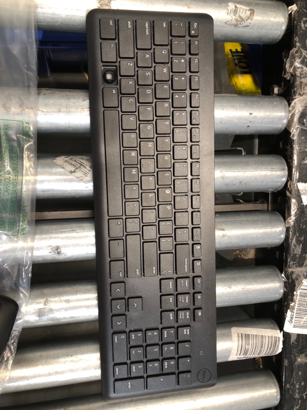 Photo 2 of Dell Wireless Keyboard and Mouse - KM3322W, Wireless - 2.4GHz, Optical LED Sensor, Mechanical Scroll, Anti-Fade Plunger Keys, 6 Multimedia Keys, Tilt Leg - Black