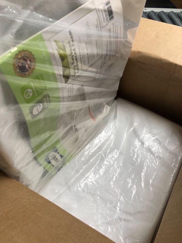 Photo 3 of *MINOR TEAR ON THE BACK SIDE* Sealy Baby Soybean Comfort 3-Sided Contoured -Diaper Changing Pad, White, 32” x 16”