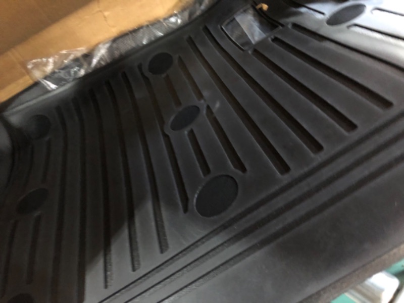 Photo 3 of **MISSING PIECES**JDMON All Weather Floor Mats Compatible with 2016-2023 Mazda CX-9 (7-Seater Models with 2nd Row Bench Seat), Black Custom Fit Floor Liner 3 Row Full Set