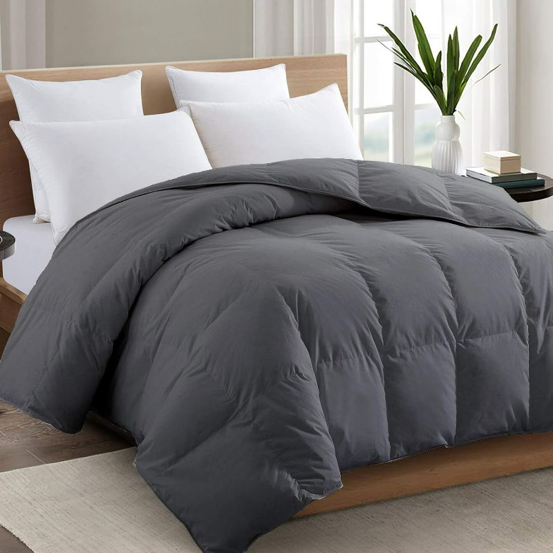 Photo 1 of **STOCK PHOTO FOR REFERENCE ONLY**
TEXARTIST Premium 2100 Series Queen Comforter All Season Breathable Cooling Grey Comforter Soft 4D Spiral Fiber Quilted Down Alternative Duvet with Corner Tabs Luxury Hotel Style (88"x88") Queen Comforter Grey Comforter