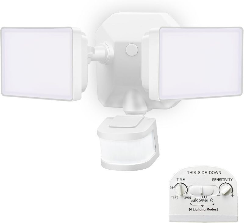 Photo 1 of *****STOCK IMAGE FOR SAMPLE*****
EMANER Dusk-to-Dawn Security Lights with Motion Sensor, 5000K Daylight - BLACK