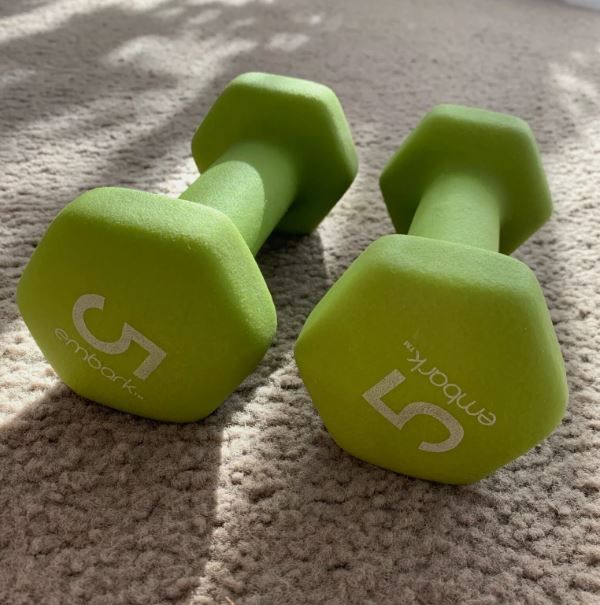 Photo 1 of (READ FULL POST) hand weights 5 lbs, price for 2 pcs, green
