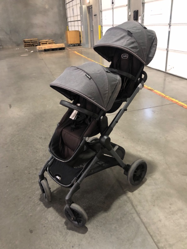 Photo 6 of **SEE NOTES** Evenflo Pivot Xpand Modular Stroller (Sabino Gray) Double Stroller