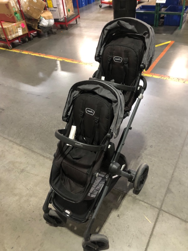 Photo 3 of **ITEM HEAVILY USED**
Evenflo Pivot Xpand Modular Stroller (Sabino Gray) **2 SEATS ONLY**