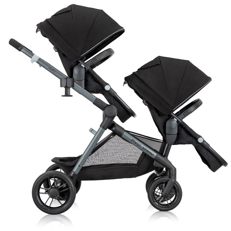 Photo 1 of **ITEM HEAVILY USED**
Evenflo Pivot Xpand Modular Stroller (Sabino Gray) **2 SEATS ONLY**