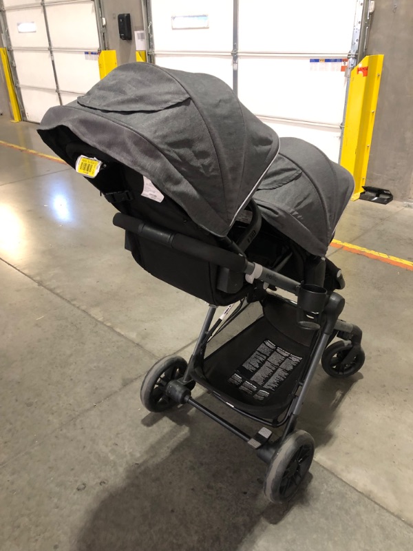 Photo 4 of **ITEM HEAVILY USED**
Evenflo Pivot Xpand Modular Stroller (Sabino Gray) **2 SEATS ONLY**