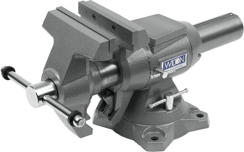 Photo 1 of ** BENT HANDLE** Wilton Multi-Purpose Bench Vise, 6-1/2" Jaw Width, 6-1/4" Jaw Opening, 3-1/4" Throat (Model 650P)
