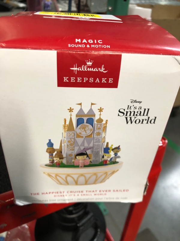 Photo 2 of (MISSING POWER CORD) Hallmark Keepsake Christmas Ornament 2024, Disney It's a Small World The Happiest Cruise That Ever Sailed With Sound and Motion, Gifts for Disney Fans